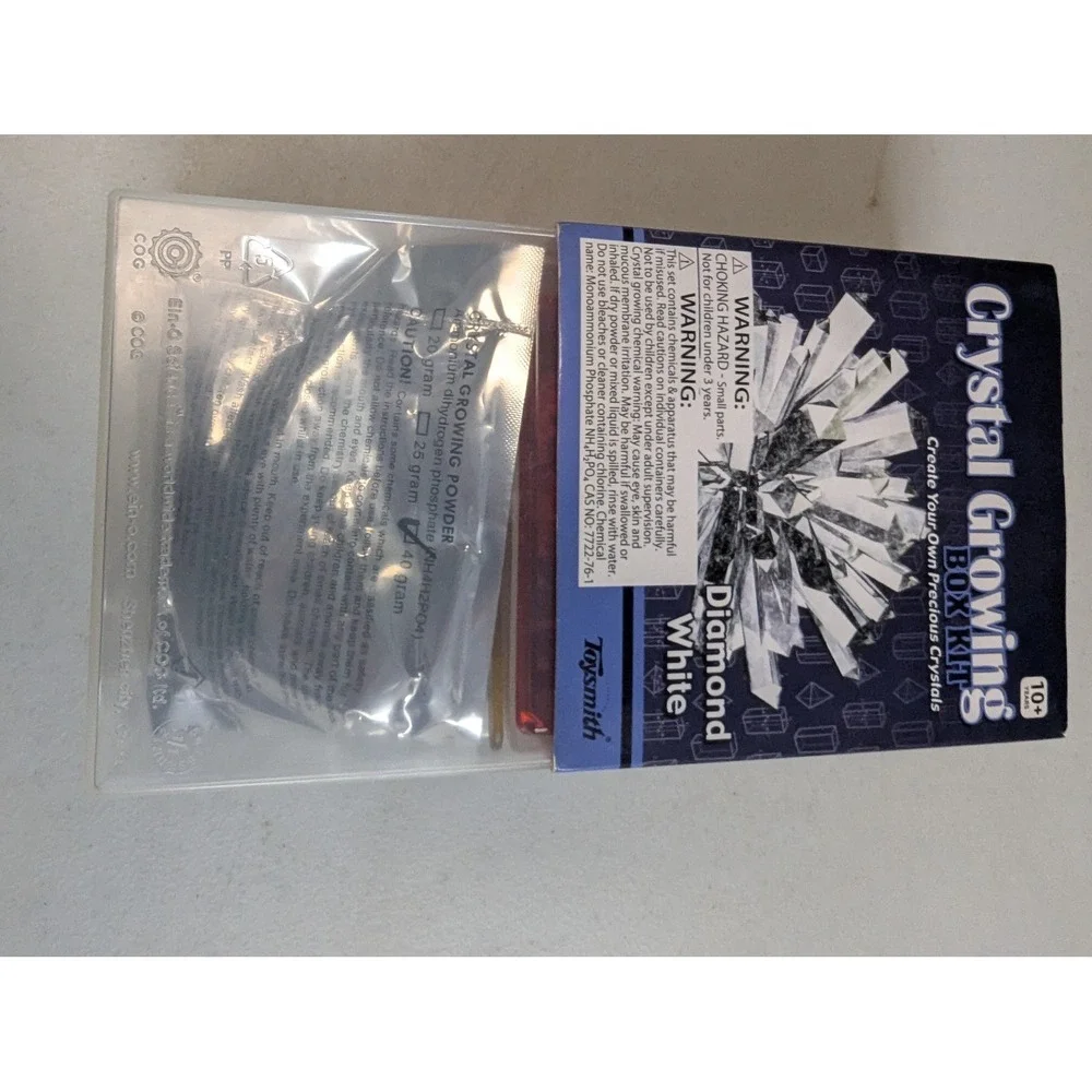 Toysmith Crystal Growing Box Kit Diamond‎ White Science Experiment 10+ Years